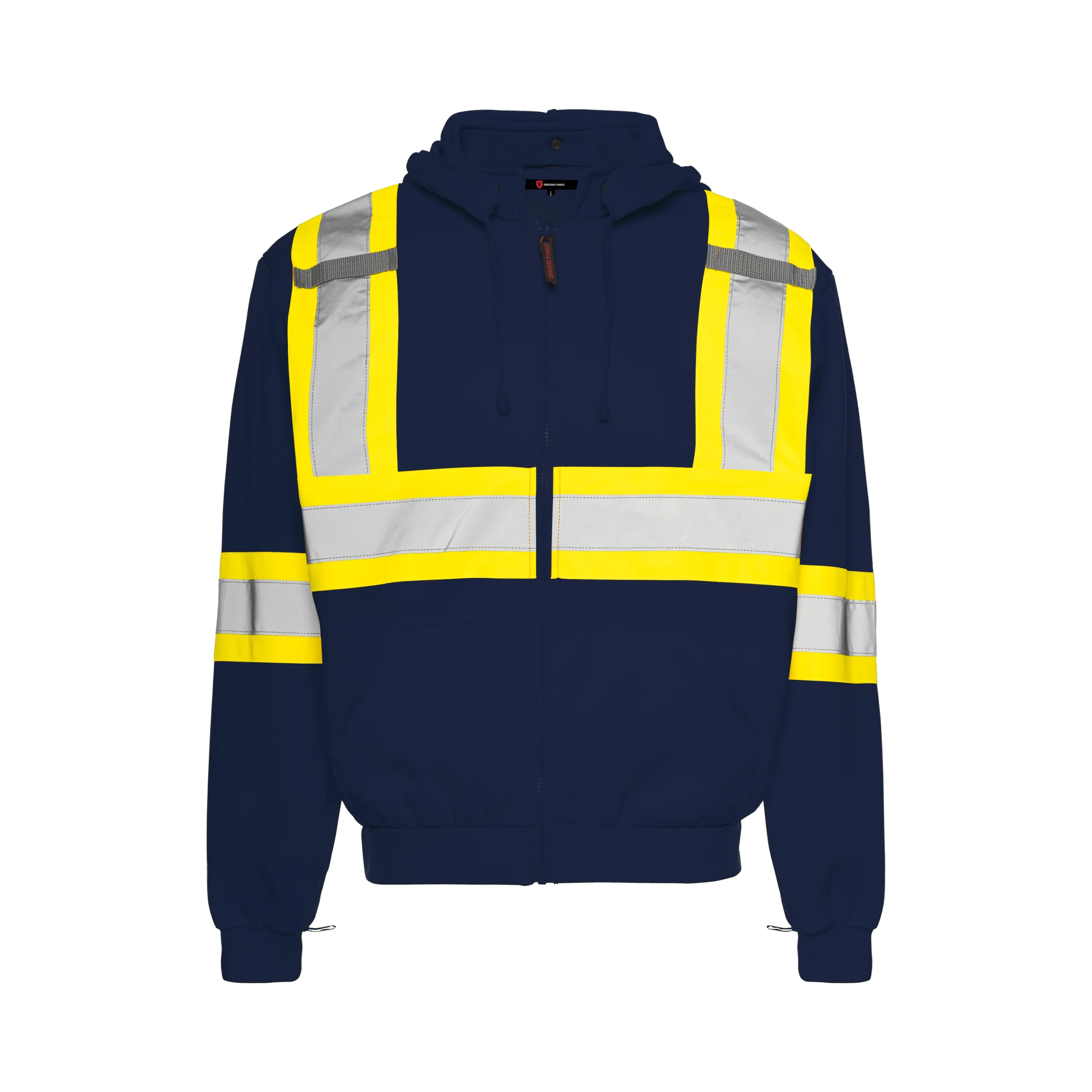 Hoodie full zip à bandes GROUNDFORCE