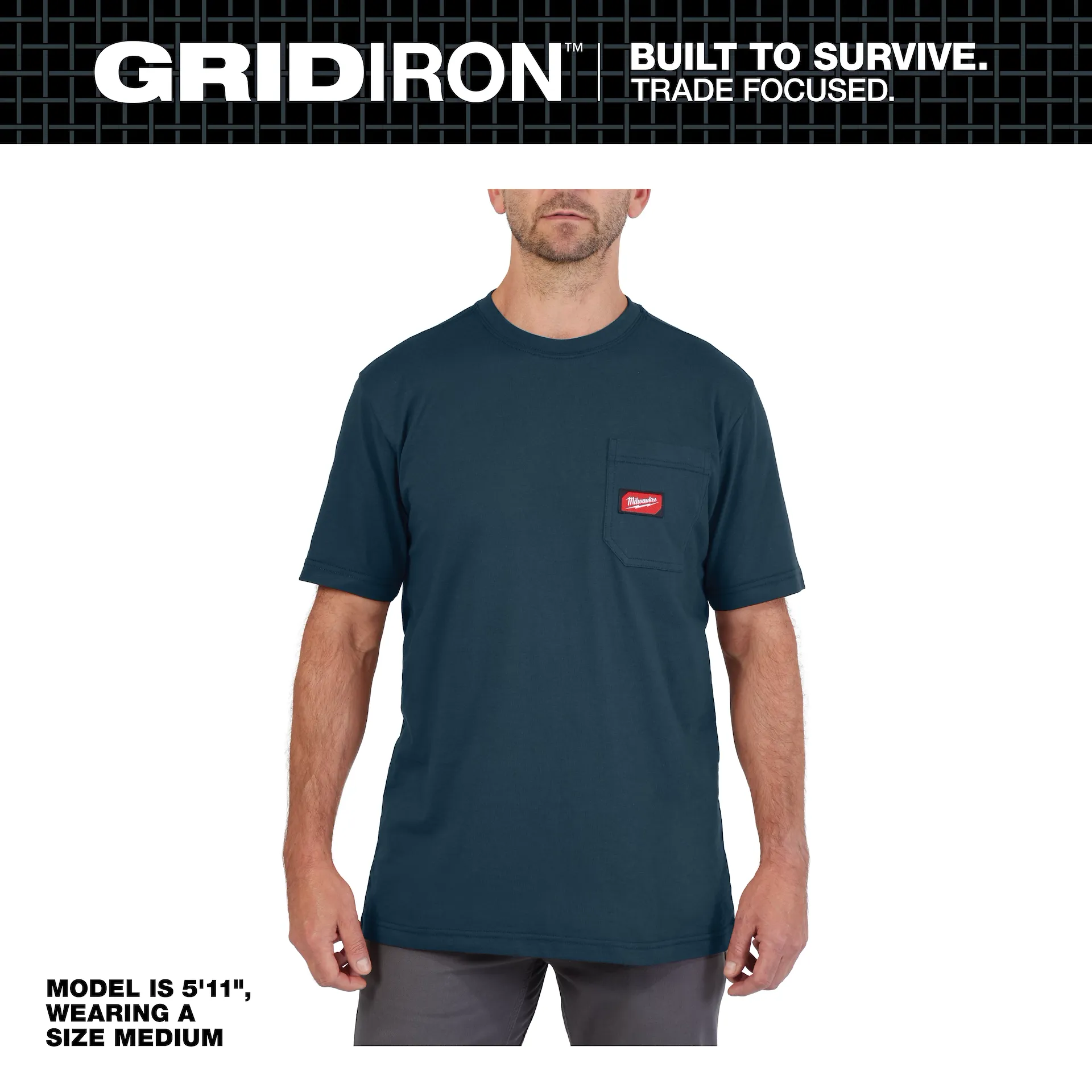 T-shirt avec poche GRIDIRON Milwaukee