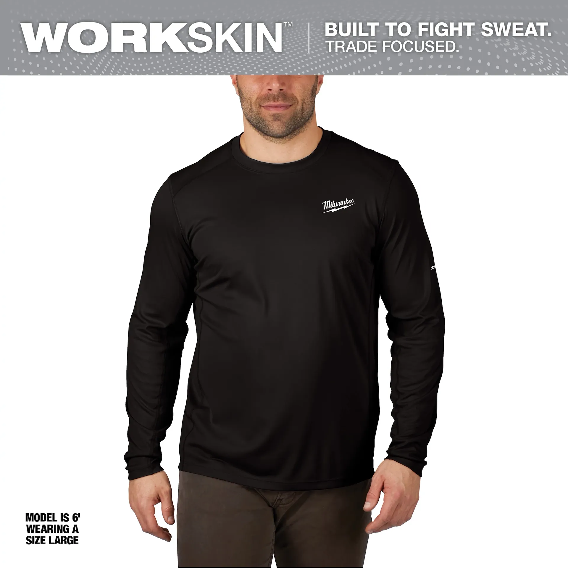 T-shirt M/L léger haute performance WORKSKIN Milwaukee
