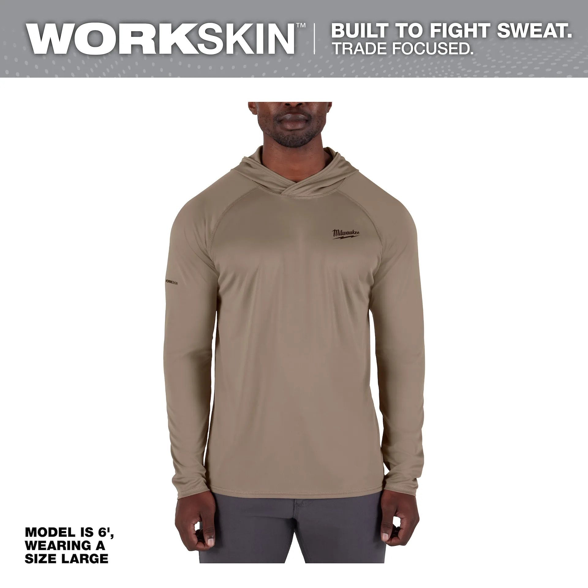 T-shirt M/L UPF 50+ à capuchon WORKSKIN Milwaukee
