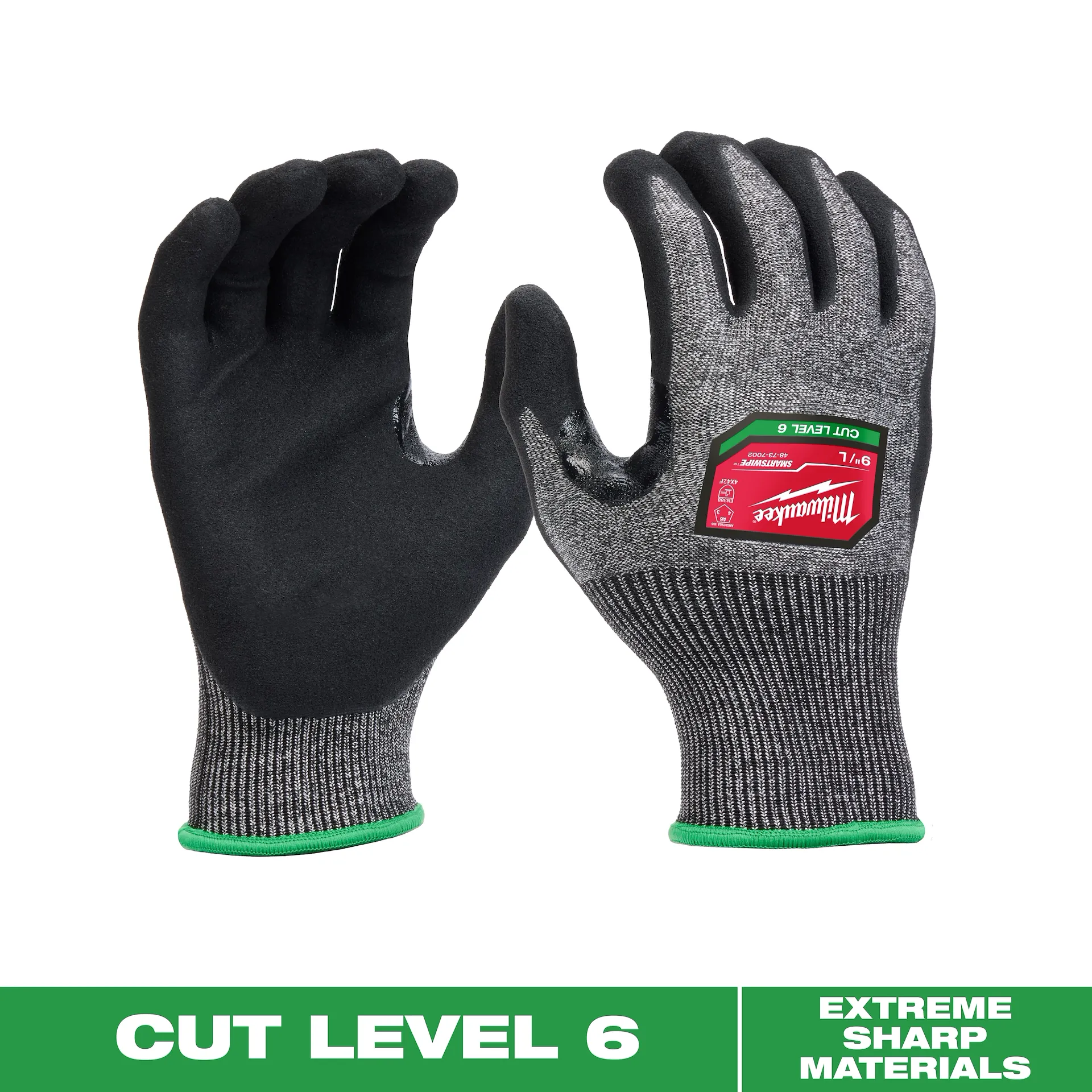 Image Gants résistants aux coupures A6 enduit nitrile MILWAUKEE