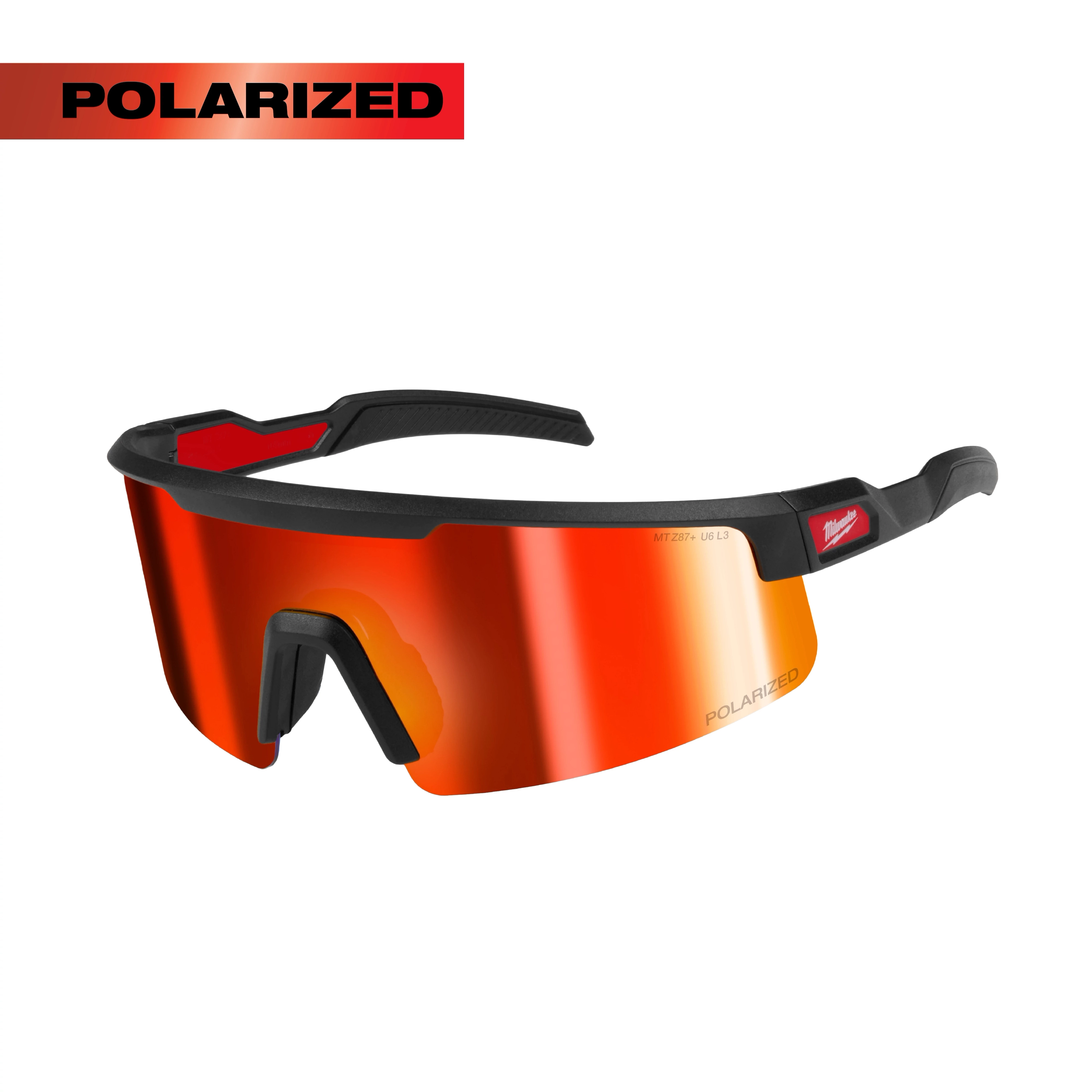 MILWAUKEE Polarized Wrap Around Anti-Scratch Safety Glasses